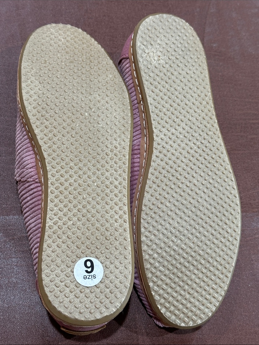 NEW | TOMS Womens Slip On Flats Pink Micro Corduroy Sz 6 - Picture 13 of 13